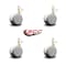 Service Caster 2.375 Inch MRI Safe Casters, 10mm Threaded Stem, Set of 4, 4PK SCC-TS02S60-TPR-GRY-M10X22-MRI-4 - alternate 4